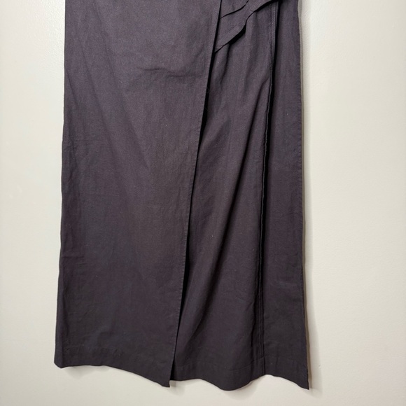 Free People Women’s Wrap Tie Midi Skirt Built in Shorts Black Size XS - Picture 4 of 10